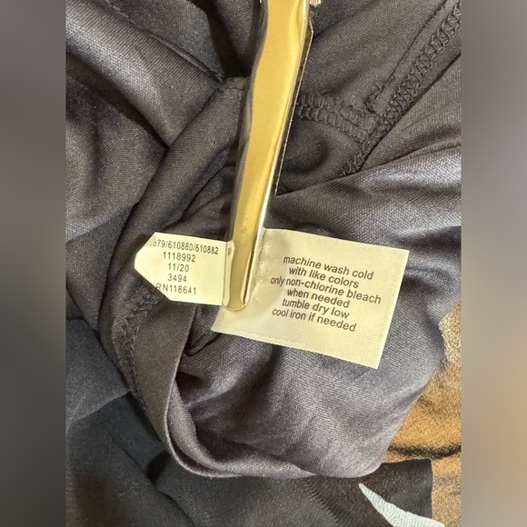 Lane Bryant 4 way navy blue floral dress off shoulder sleeveless - Picture 3 of 16